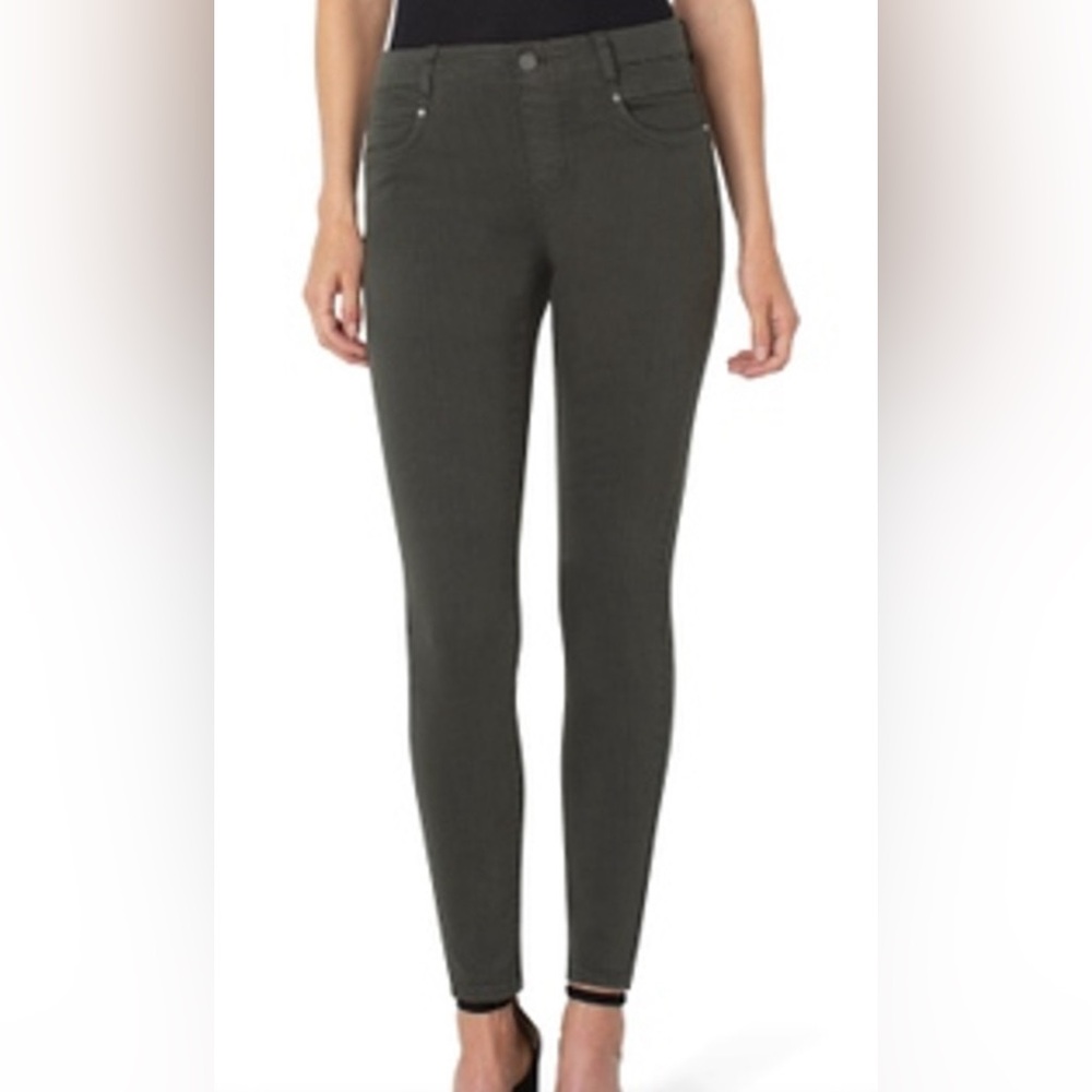 NWT Liverpool Gia Glider Pull on Skinny Jean - 0/25 - Loden Green